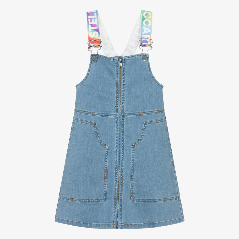 Stella McCartney Kids - Teen Girls Blue Denim Pinafore Dress | Childrensalon