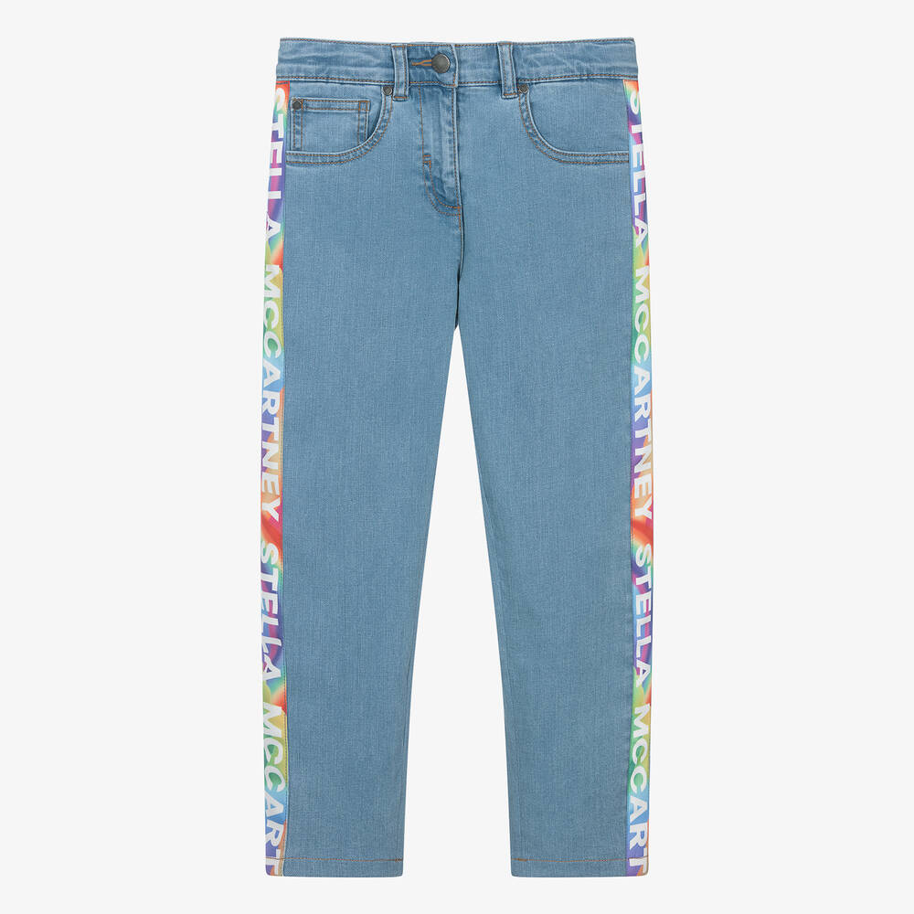 Stella McCartney Kids - Teen Girls Blue Denim Slim-Fit Jeans | Childrensalon