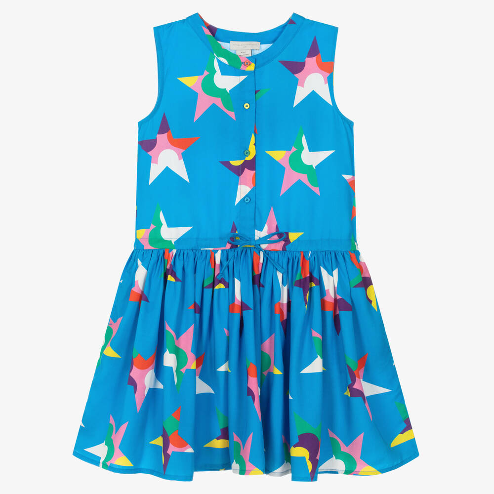 Stella McCartney Kids - Голубое платье со звездами | Childrensalon
