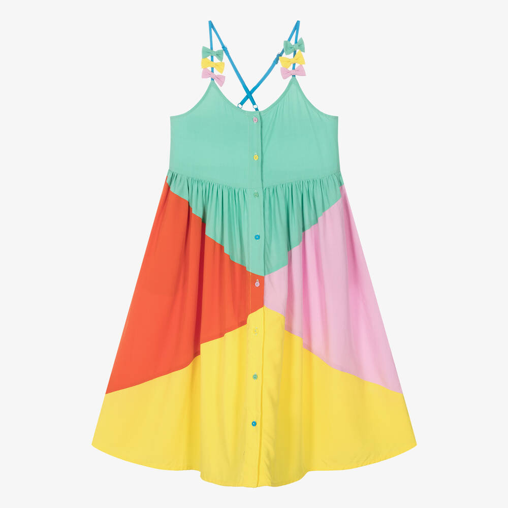 Stella McCartney Kids - Teen Girls Colourblock Trapeze Dress | Childrensalon