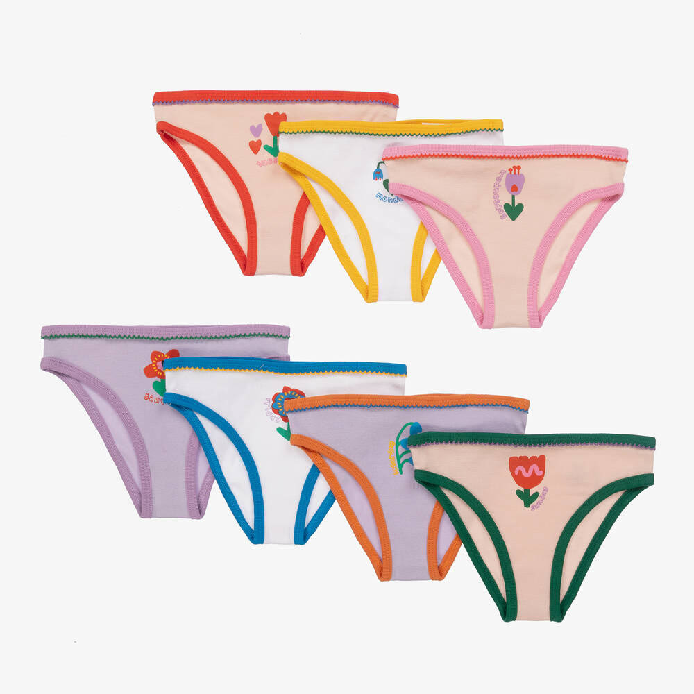 Teen Girls Colourful Cotton Knickers (7 Pack)