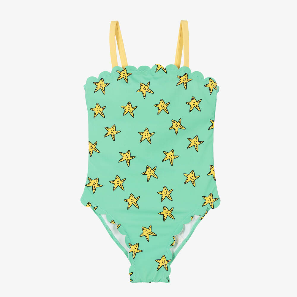 Stella McCartney Kids - Teen Girls Green Swimsuit (UPF50+) | Childrensalon