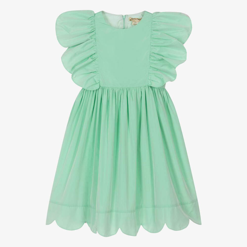 Stella McCartney Kids - Teen Girls Green Taffeta Dress | Childrensalon