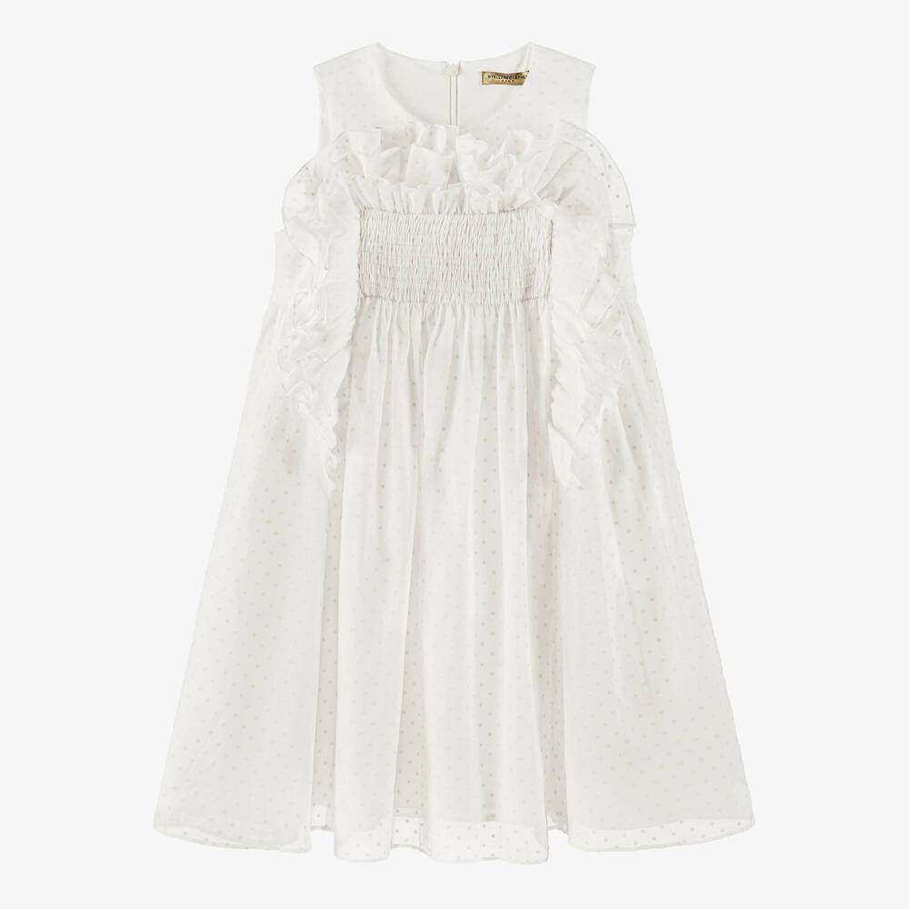 Stella McCartney Kids - Teen Girls Ivory Cotton Dress | Childrensalon