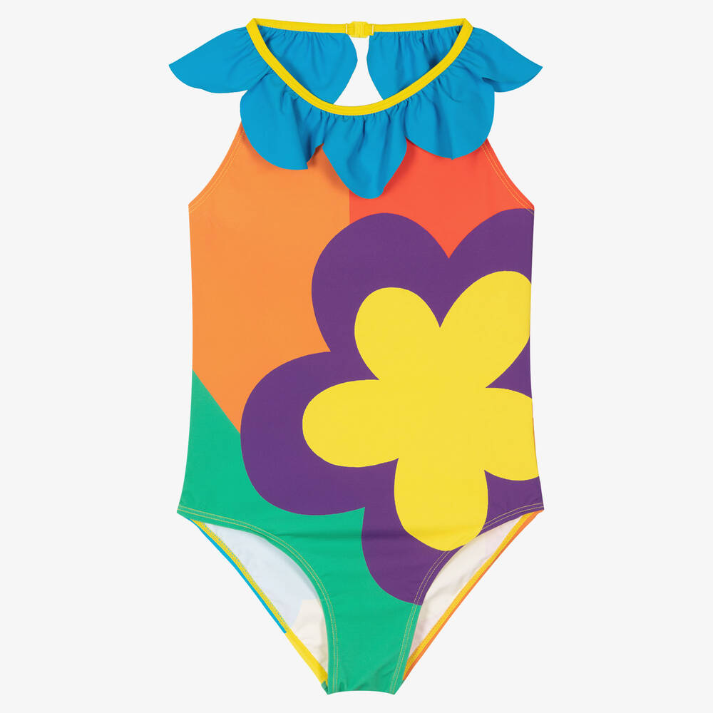 Stella McCartney Kids - Разноцветный купальник с цветами | Childrensalon
