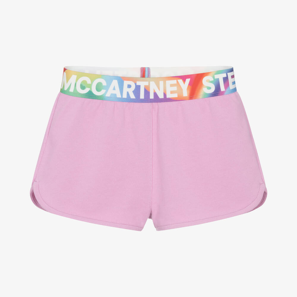 Stella McCartney Kids - Teen Girls Pink Cotton Jersey Shorts | Childrensalon