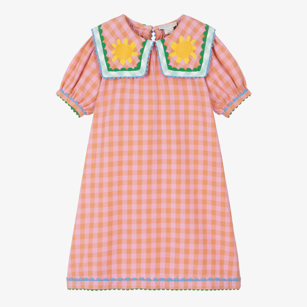 Stella McCartney Kids - Teen Girls Pink Cotton Sunflower Dress | Childrensalon