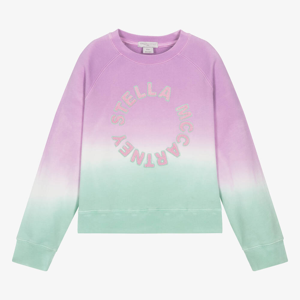 Stella McCartney Kids - Teen Girls Purple & Green Sweatshirt | Childrensalon
