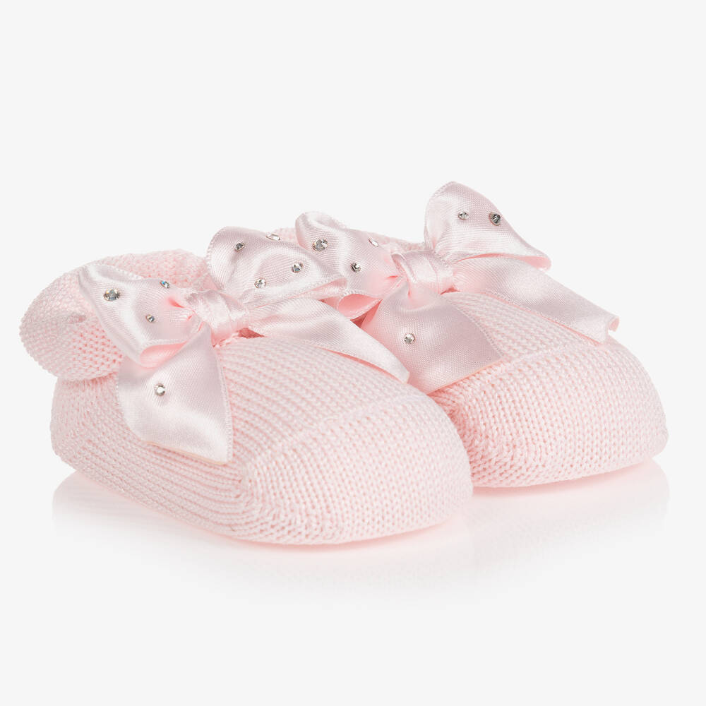 Story Loris - Baby Girls Pink Headband & Booties Gift Set | Childrensalon