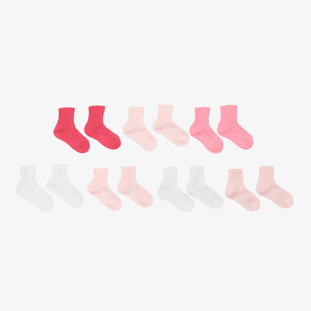 Story Loris - Набор розовых носков для девочек (7пар) | Childrensalon