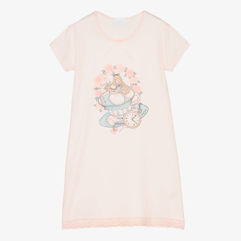 Story Loris - Розовая ночная рубашка Алиса из модала  | Childrensalon