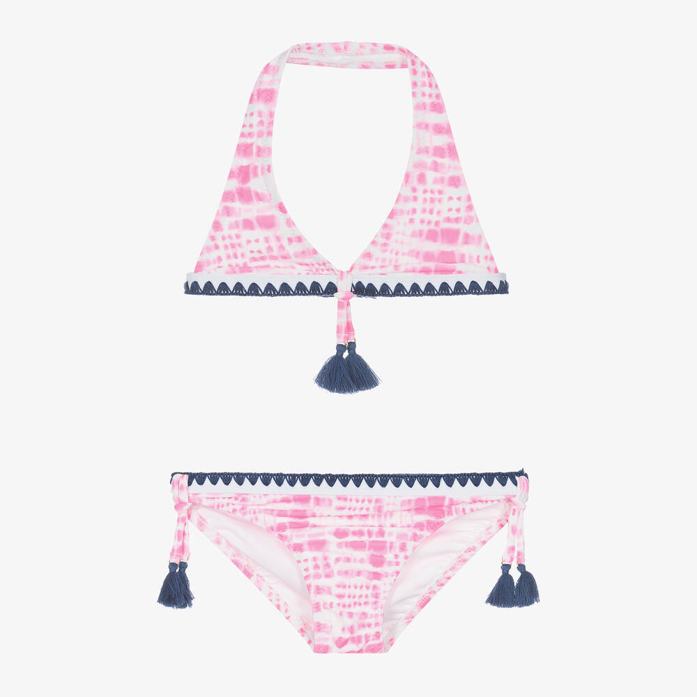 Sunuva - Girls Pink Tie-Dye Bikini | Childrensalon