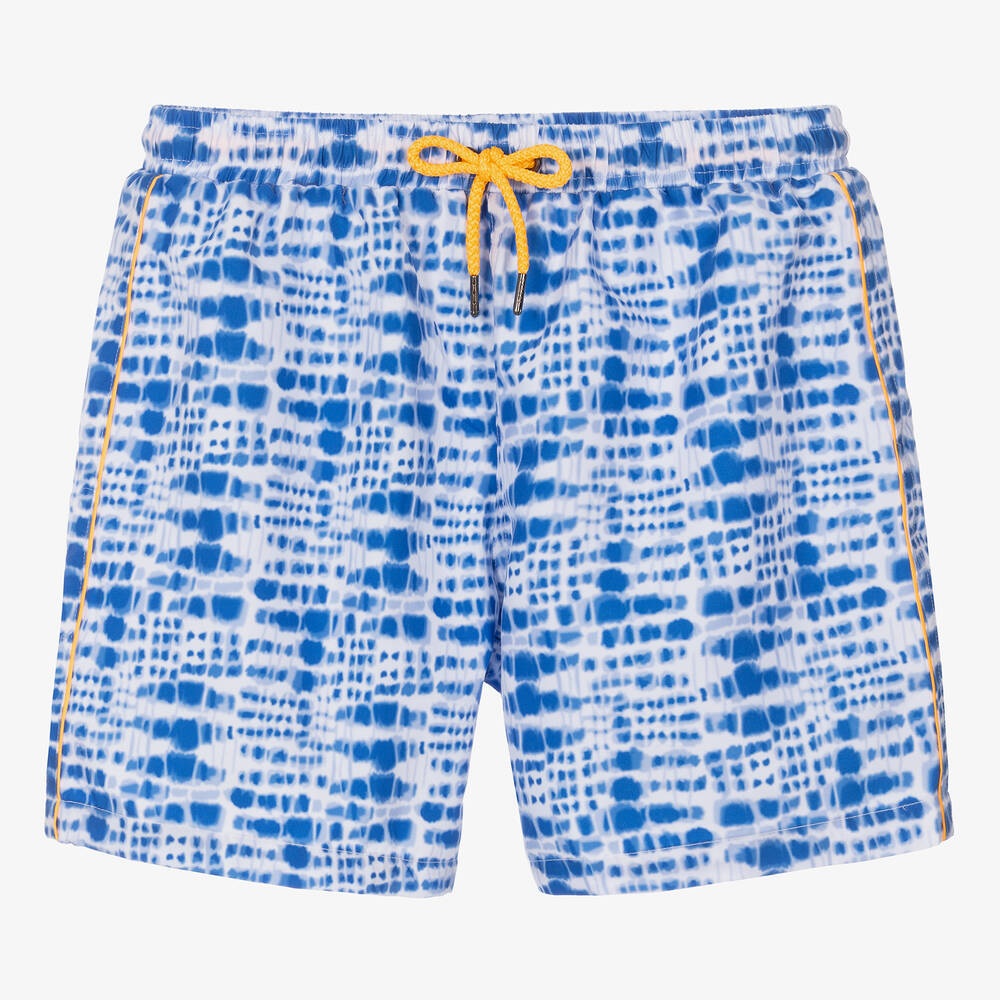 Sunuva - Teen Boys Blue Tie-Dye Swim Shorts | Childrensalon