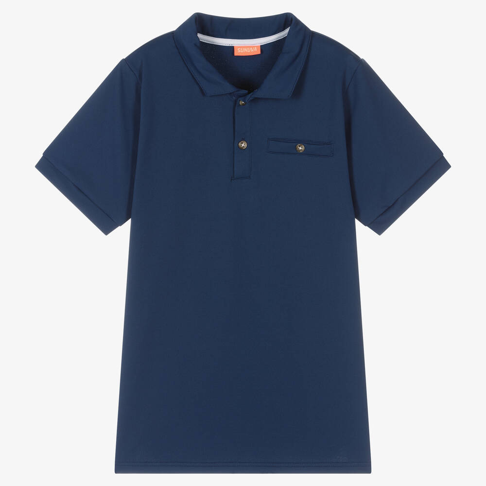 Sunuva - Teen Boys Navy Blue Polo Shirt | Childrensalon
