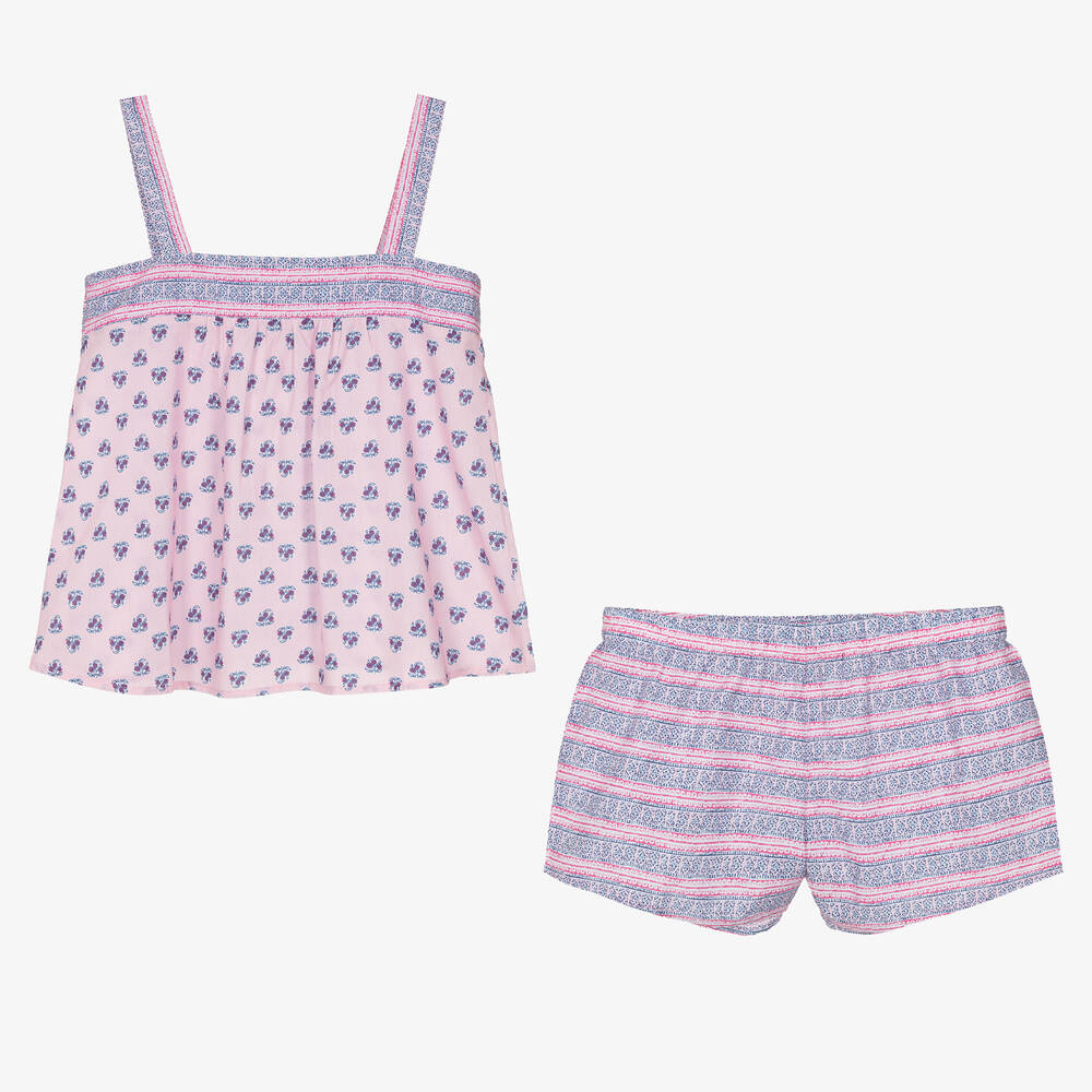 Sunuva - Teen Girls Pink Cotton Shorts Set  | Childrensalon