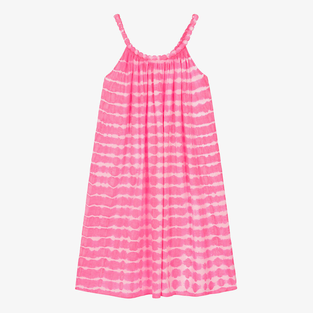 Sunuva - Розовое хлопковое платье с эффектом тай-дай для подростков | Childrensalon