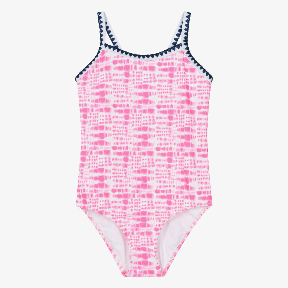 Sunuva - Teen Girls Pink Tie-Dye Swimsuit | Childrensalon