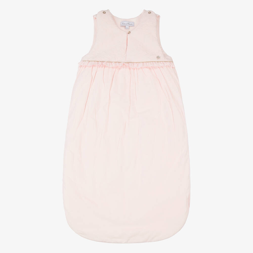 Tartine et Chocolat - Baby Girls Pink Cotton Sleeping Bag (92cm) | Childrensalon