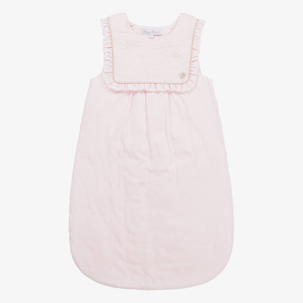 Tartine et Chocolat - Baby Girls Pink Sleeping Bag (68cm) | Childrensalon