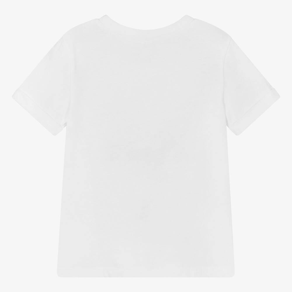 Tartine et Chocolat - Boys White Cotton Truck T-Shirt | Childrensalon