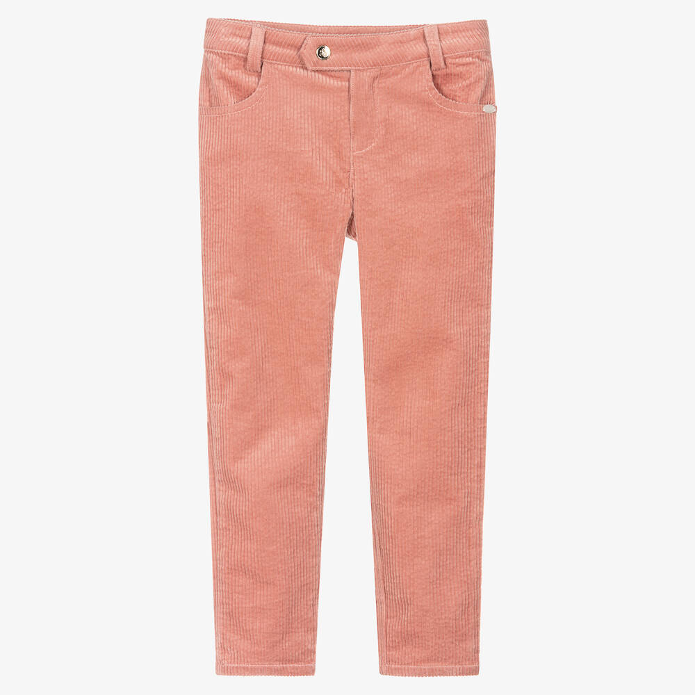 Tartine Et Chocolat Kids'  Girls Pale Pink Cotton Corduroy Trousers