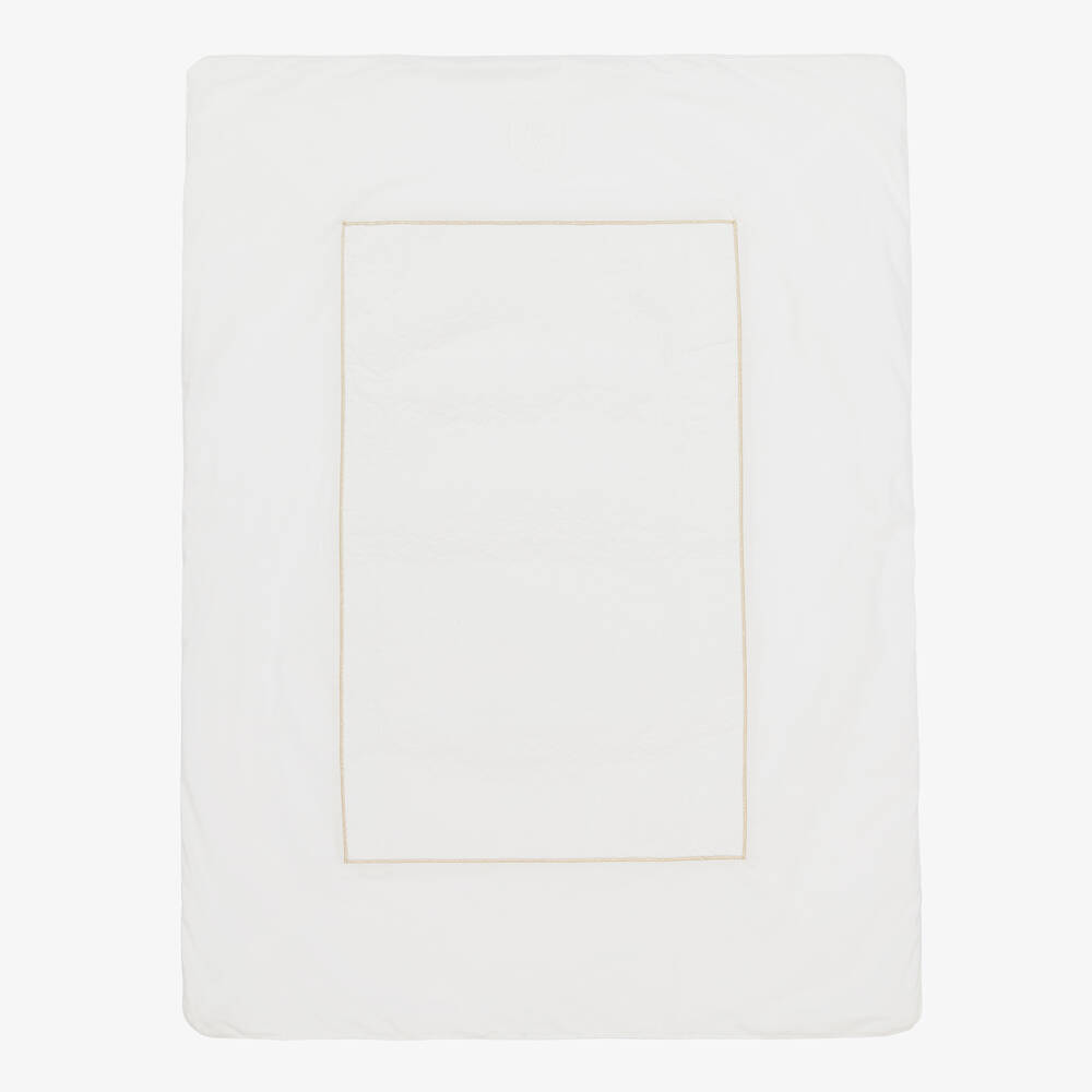 Tartine et Chocolat - Ivory Cotton Padded Baby Blanket (99cm) | Childrensalon