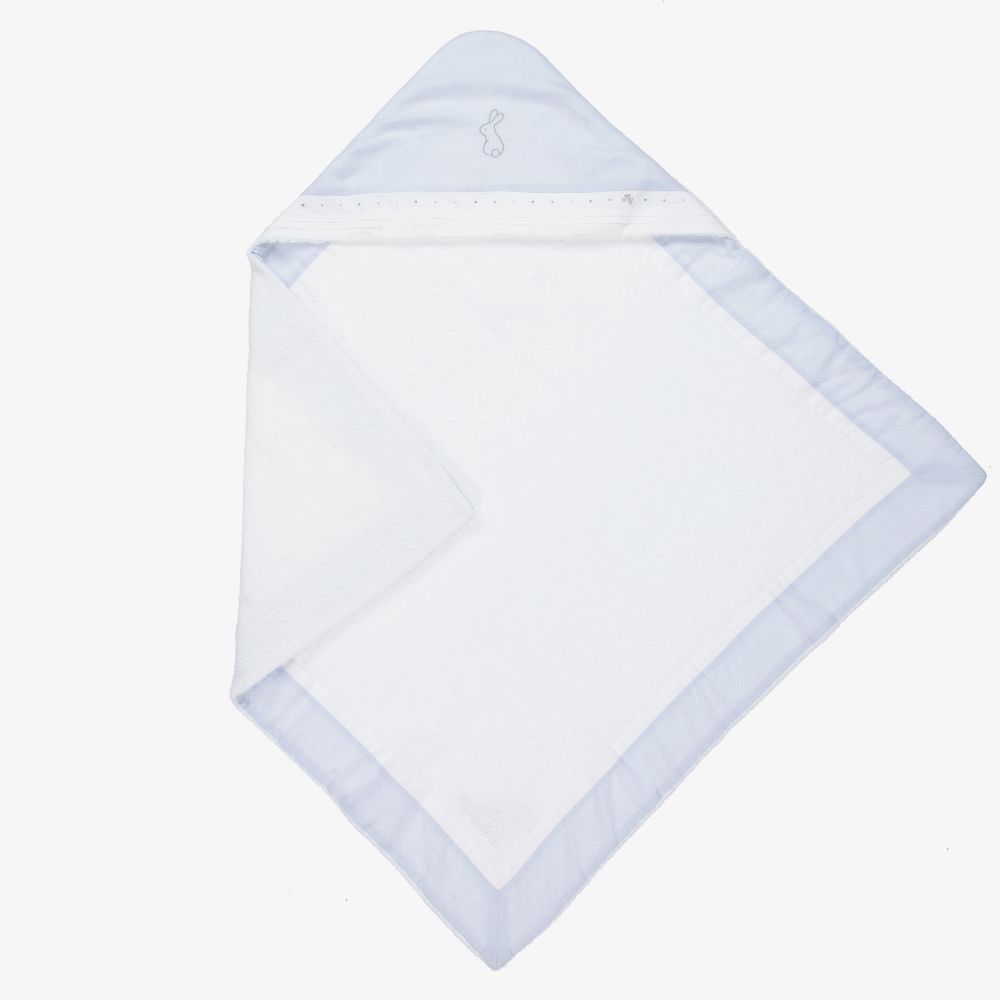 Tartine et Chocolat - White Hooded Towel (70cm) | Childrensalon