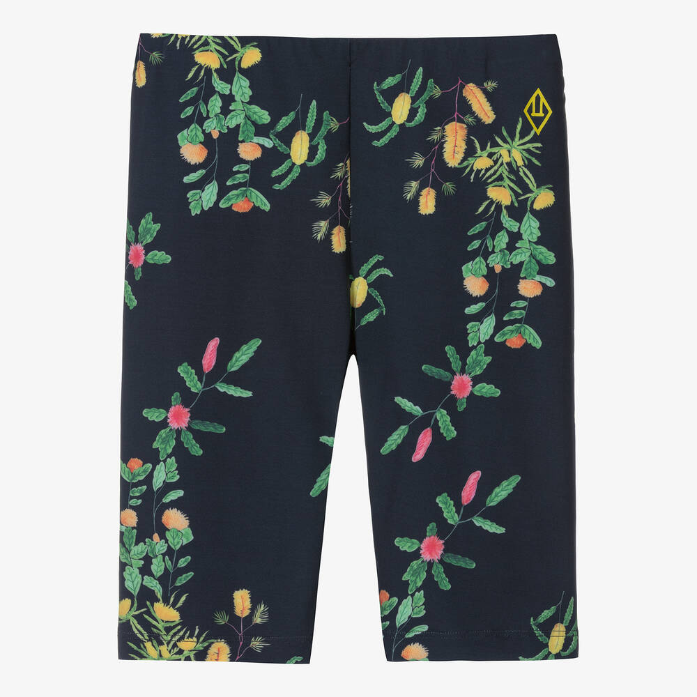 The Animals Observatory Teen Girls Brown Floral Cycling Shorts
