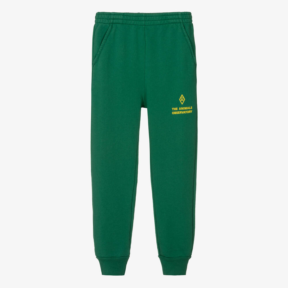 The Animals Observatory Teen Green Cotton Joggers