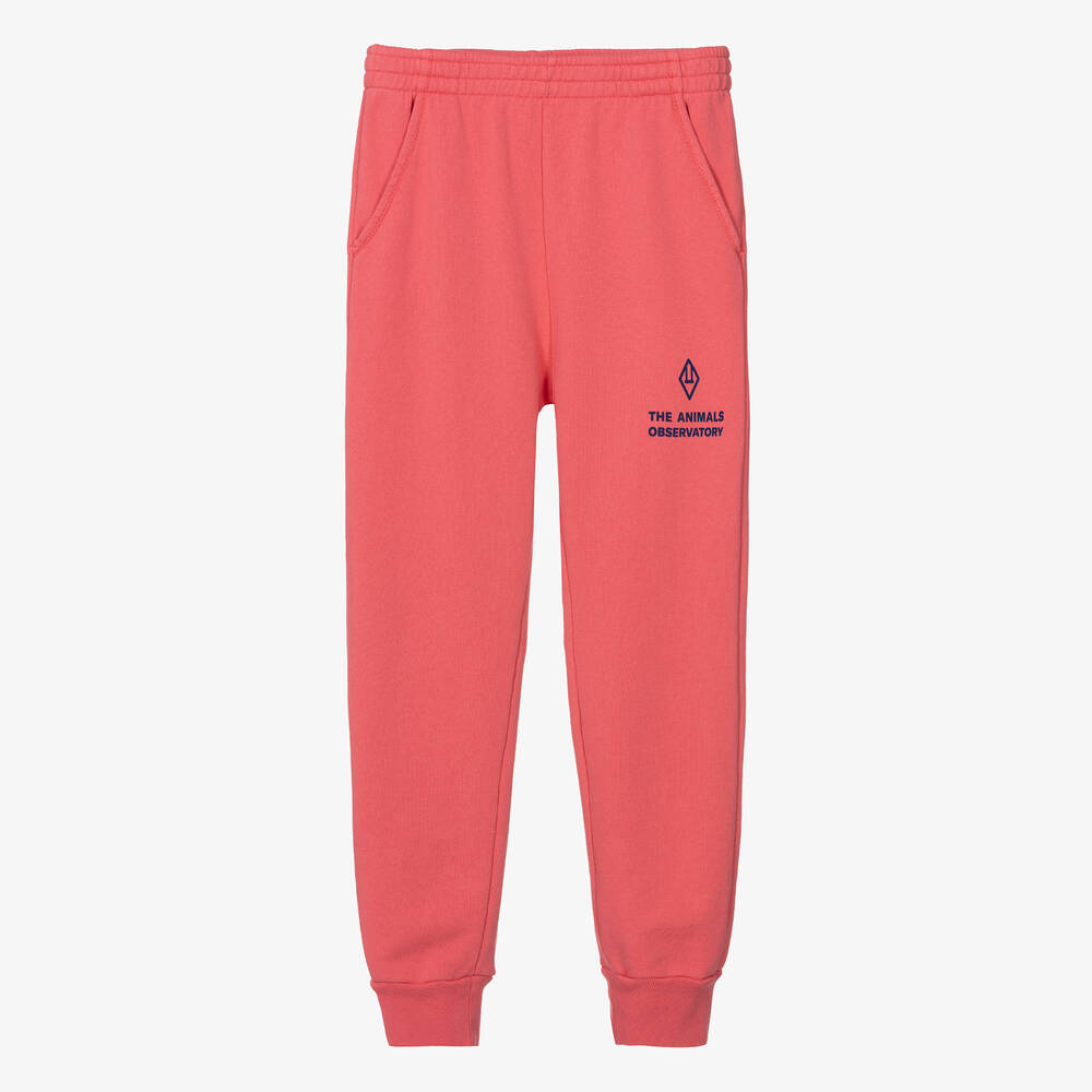 The Animals Observatory Teen Pink Cotton Joggers