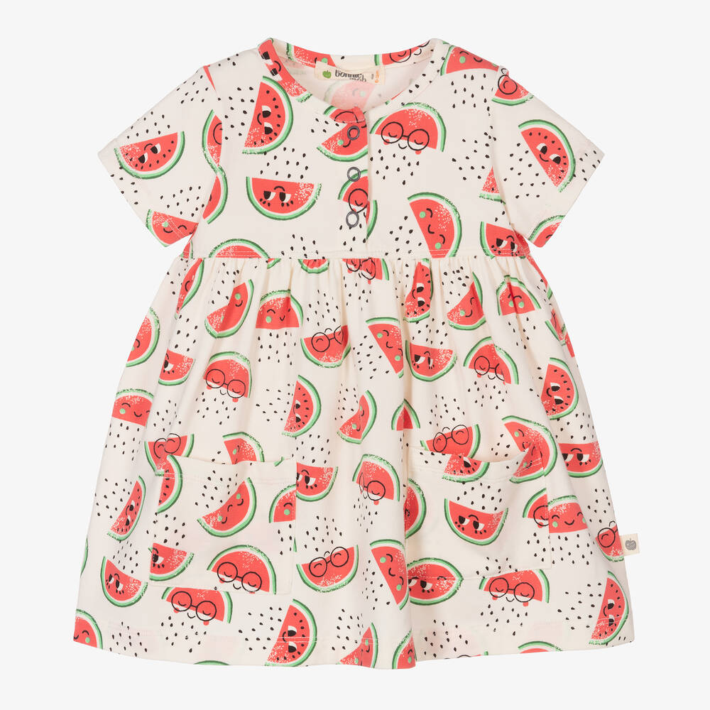 The Bonnie Mob - Baby Girls Cotton Watermelon Dress | Childrensalon