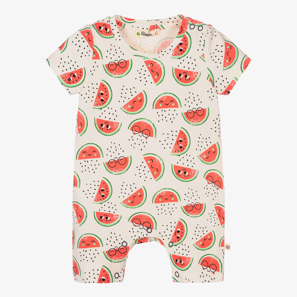 The Bonnie Mob - Baby Girls Cotton Watermelon Shortie | Childrensalon