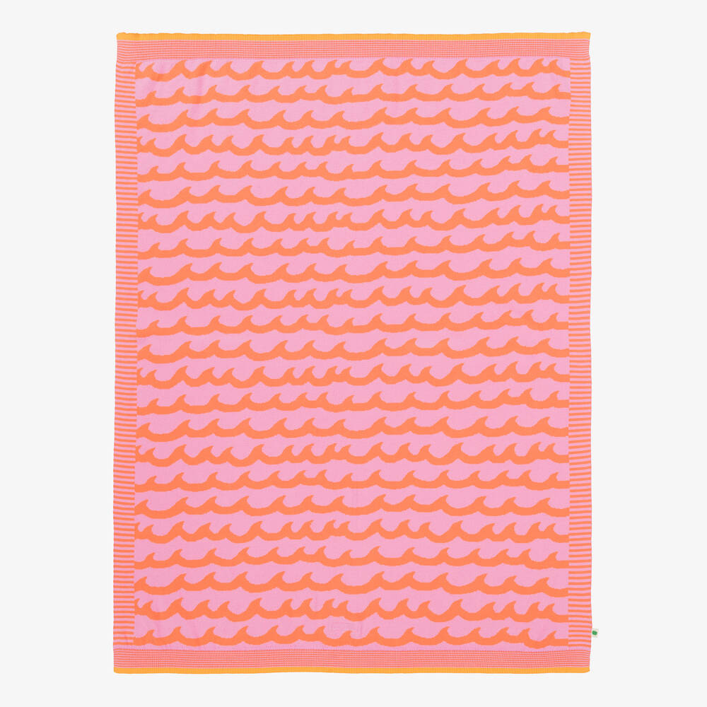 The Bonnie Mob - Baby Girls Pink Cotton Blanket (100cm) | Childrensalon