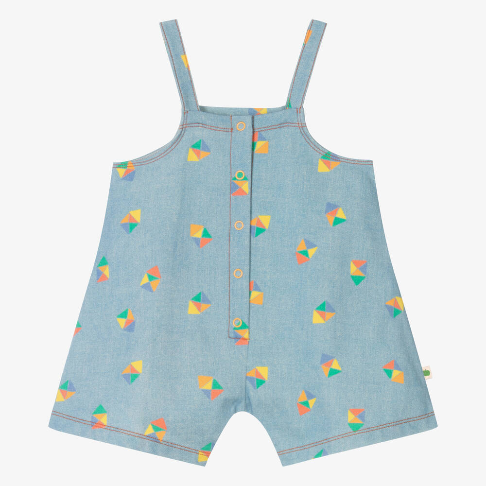 The Bonniemob - Blue Rainbow Cotton Baby Shortie | Childrensalon