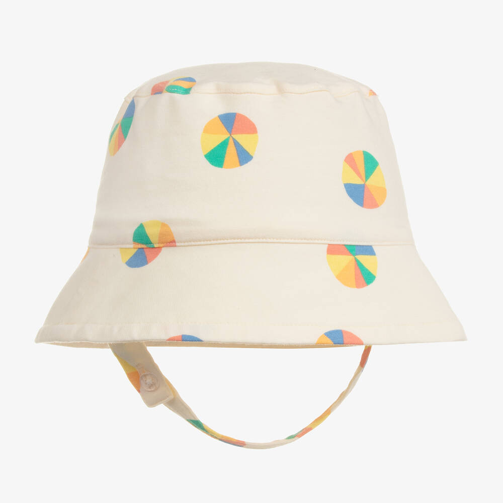 Shop The Bonnie Mob Ivory Organic Cotton Parasol Baby Hat