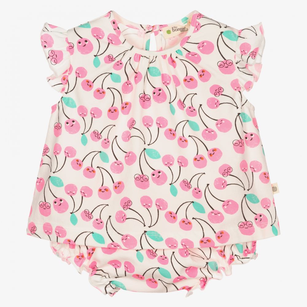 The Bonnie Mob Ensemble Short Rose En Coton Bebe Childrensalon