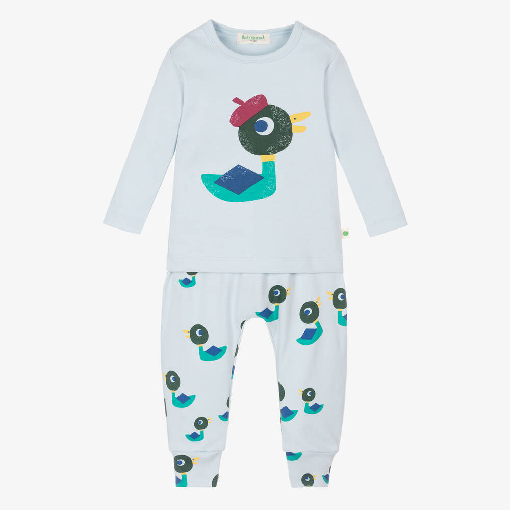 The Bonniemob - Blue Duck Cotton Trouser Set | Childrensalon