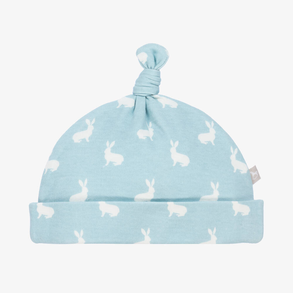 The Little Tailor - Bonnet bleu et blanc en coton bébé | Childrensalon