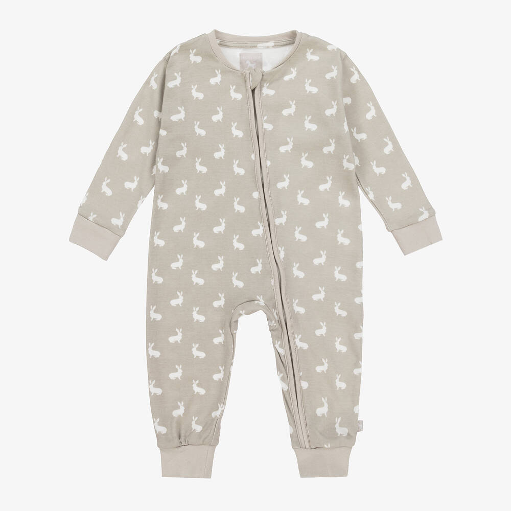 The Little Tailor - Pyjama jersey de coton gris lièvre | Childrensalon