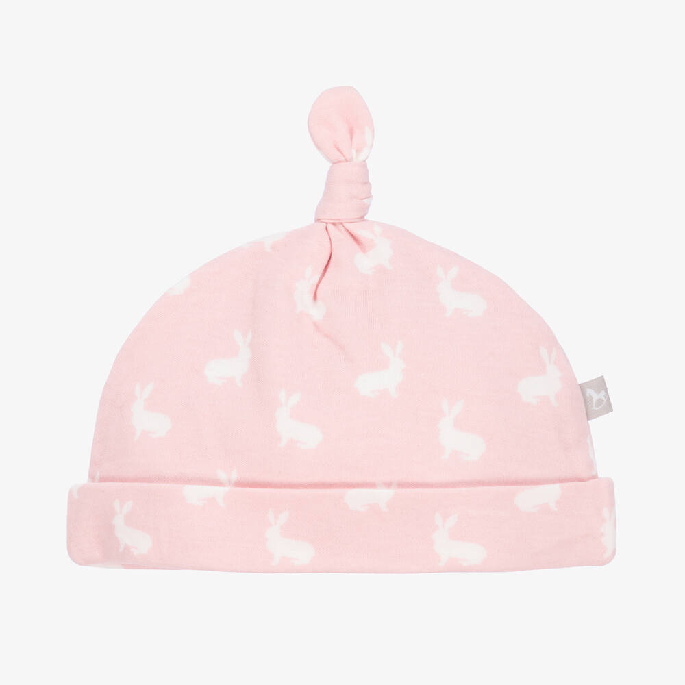 The Little Tailor - Pink & White Cotton Baby Hat | Childrensalon