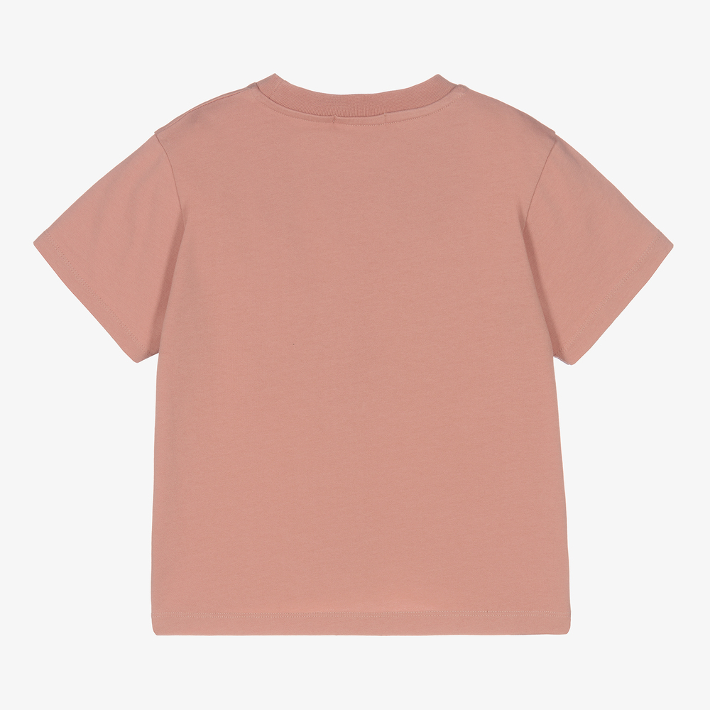 The New Society - Teen Girls Pink Cotton T-Shirt | Childrensalon