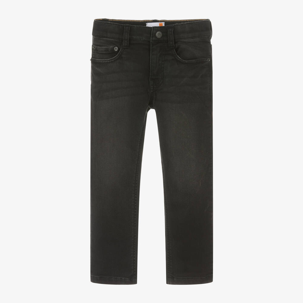 Timberland - Boys Black Slim Fit Denim Jeans | Childrensalon