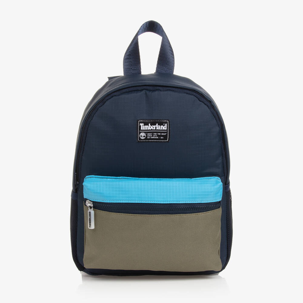 Timberland - Boys Navy Blue Canvas Backpack (25cm) | Childrensalon