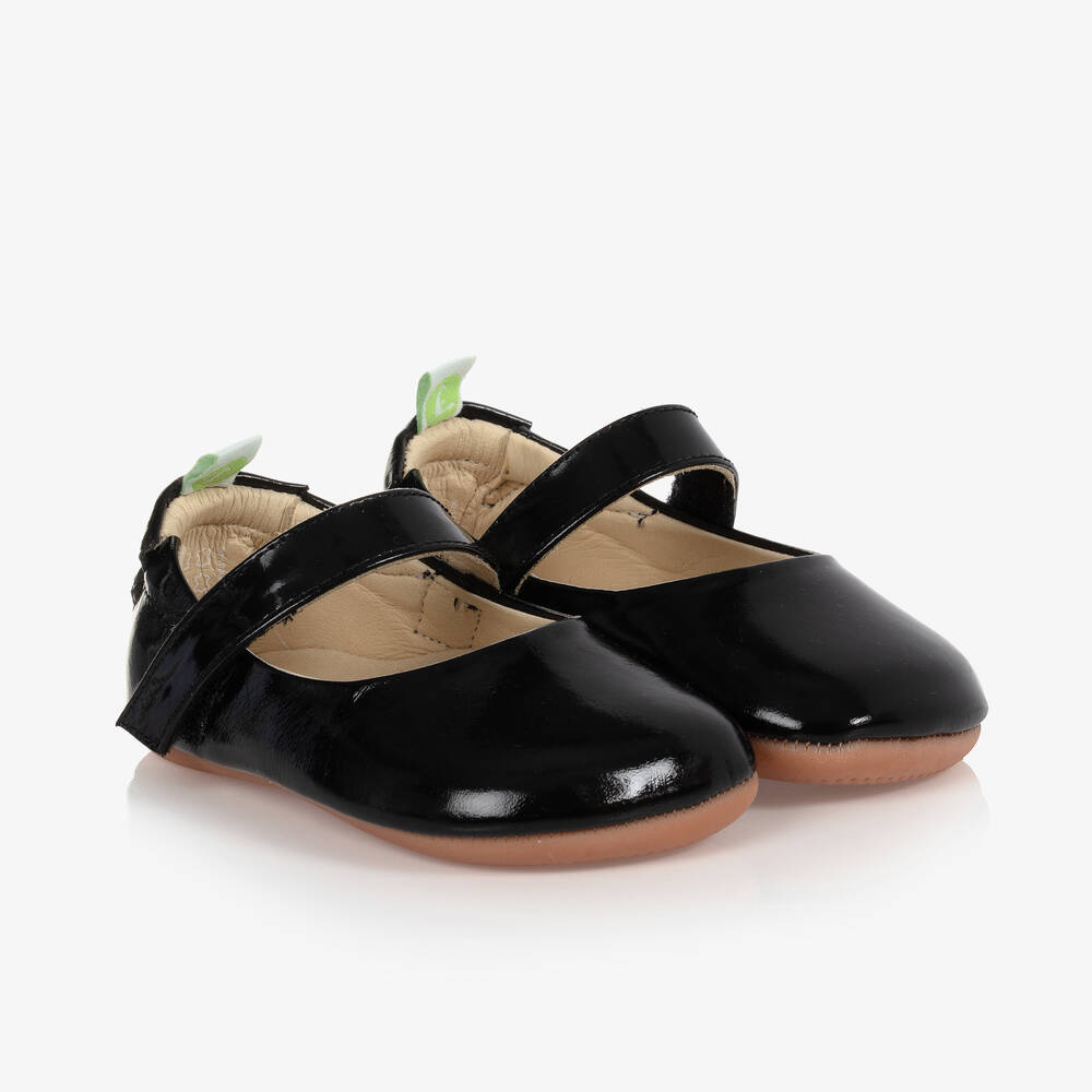 Tip Toey Joey - Chaussures noires en cuir verni bébé fille | Childrensalon