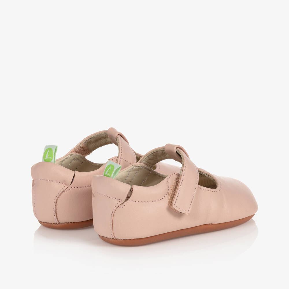 Tip Toey Joey - Pink Leather Baby Shoes | Childrensalon