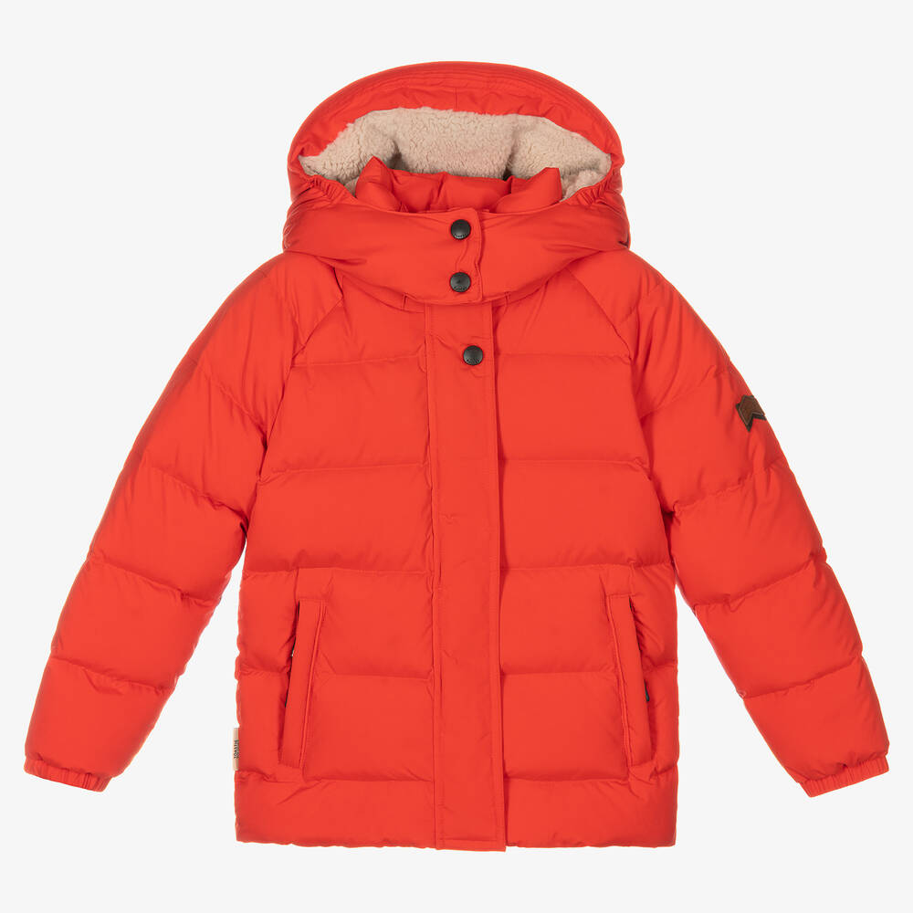 Töastie - Red Down Padded Puffer Coat | Childrensalon