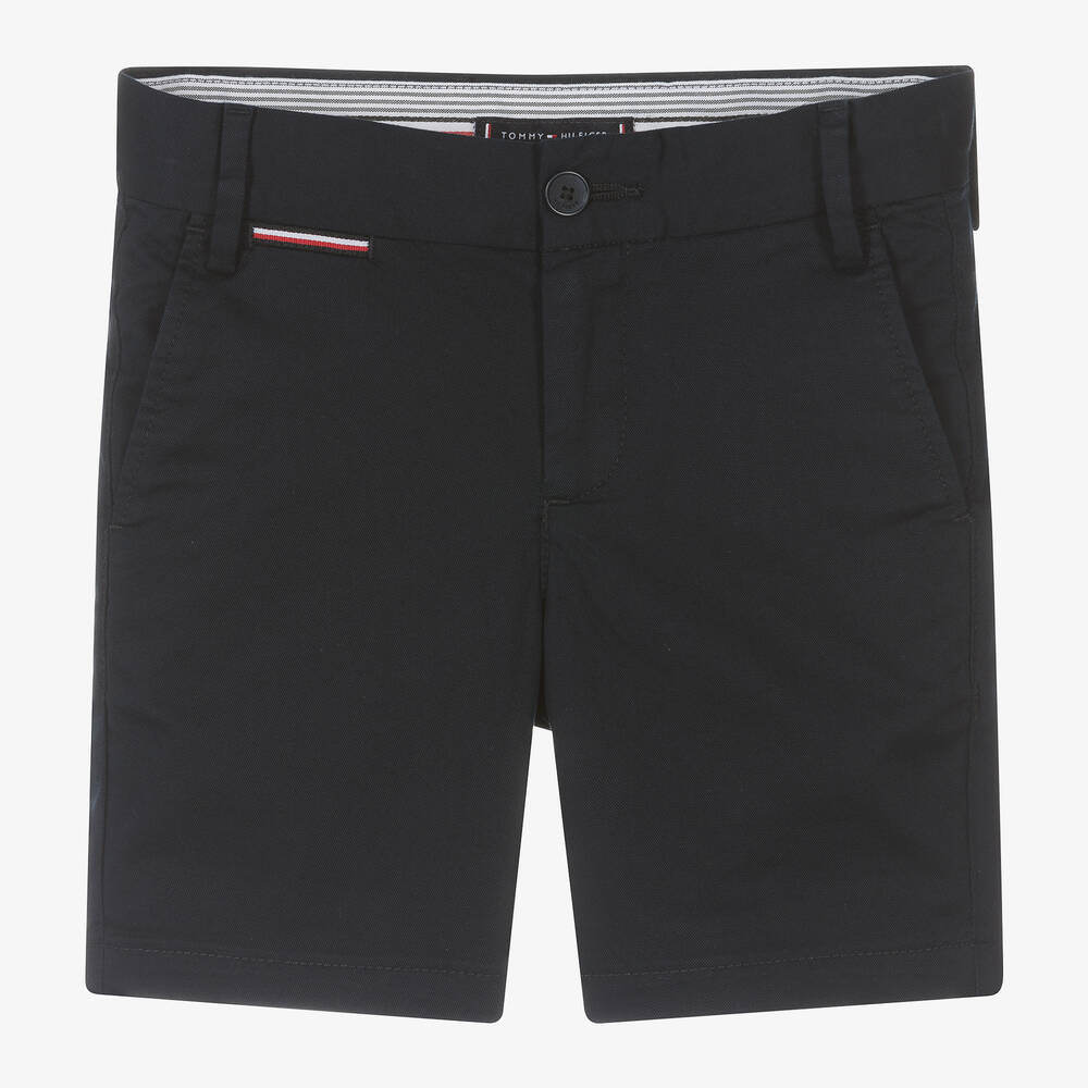 Tommy Hilfiger Babies' Boys Navy Blue Cotton Chino Shorts