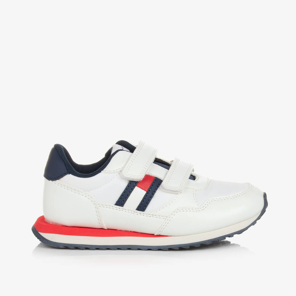 Tommy Hilfiger Babies' Boys White Velcro Trainers