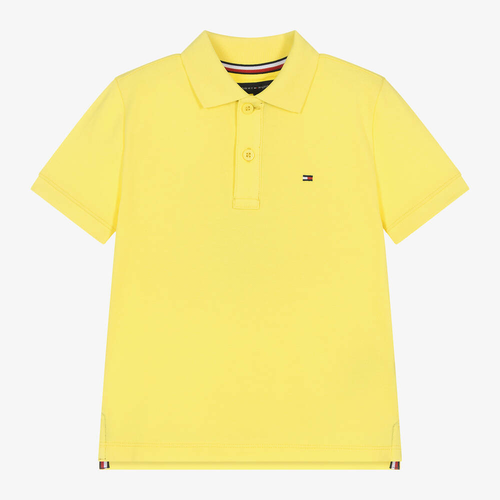 Tommy Hilfiger - Желтая рубашка поло из хлопка | Childrensalon