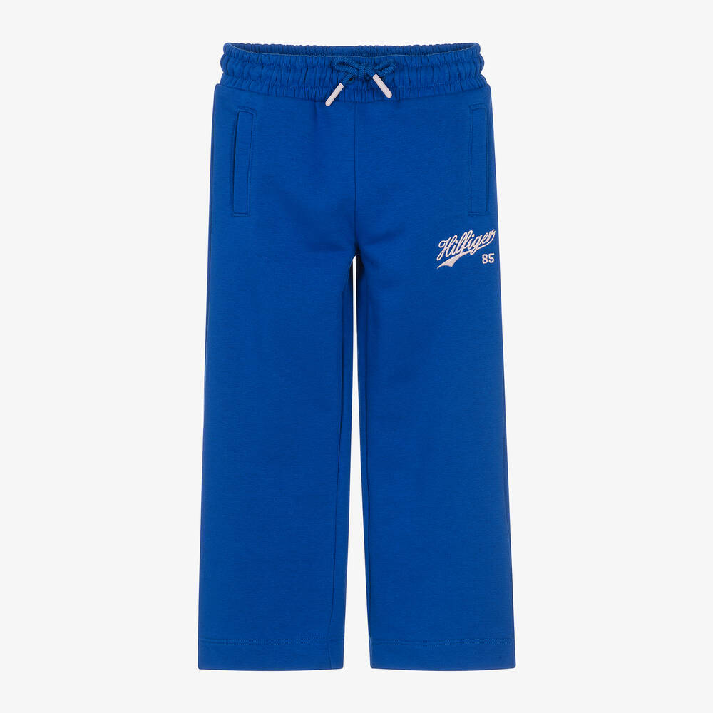 Tommy Hilfiger - Bas de jogging large bleu en coton | Childrensalon